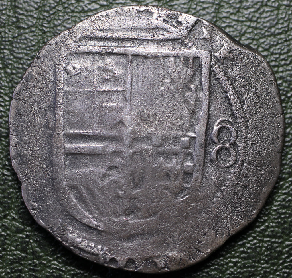 Nueva España Moneda Macuquina 8 Reales de Plata - México - Felipe III