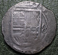 Nueva España Moneda Macuquina 8 Reales de Plata - México - Felipe III
