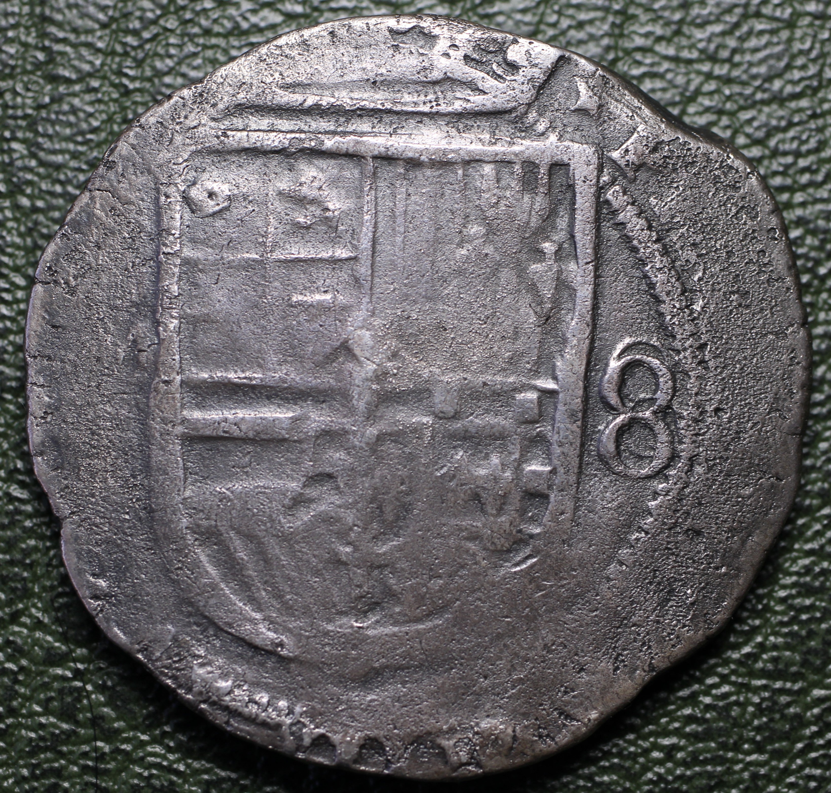 Nueva España Moneda Macuquina 8 Reales de Plata - México - Felipe III