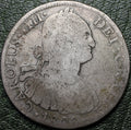 Nueva España 8 Reales 1808 Mo - Carlos IV - Plata - Ensayadores T.H