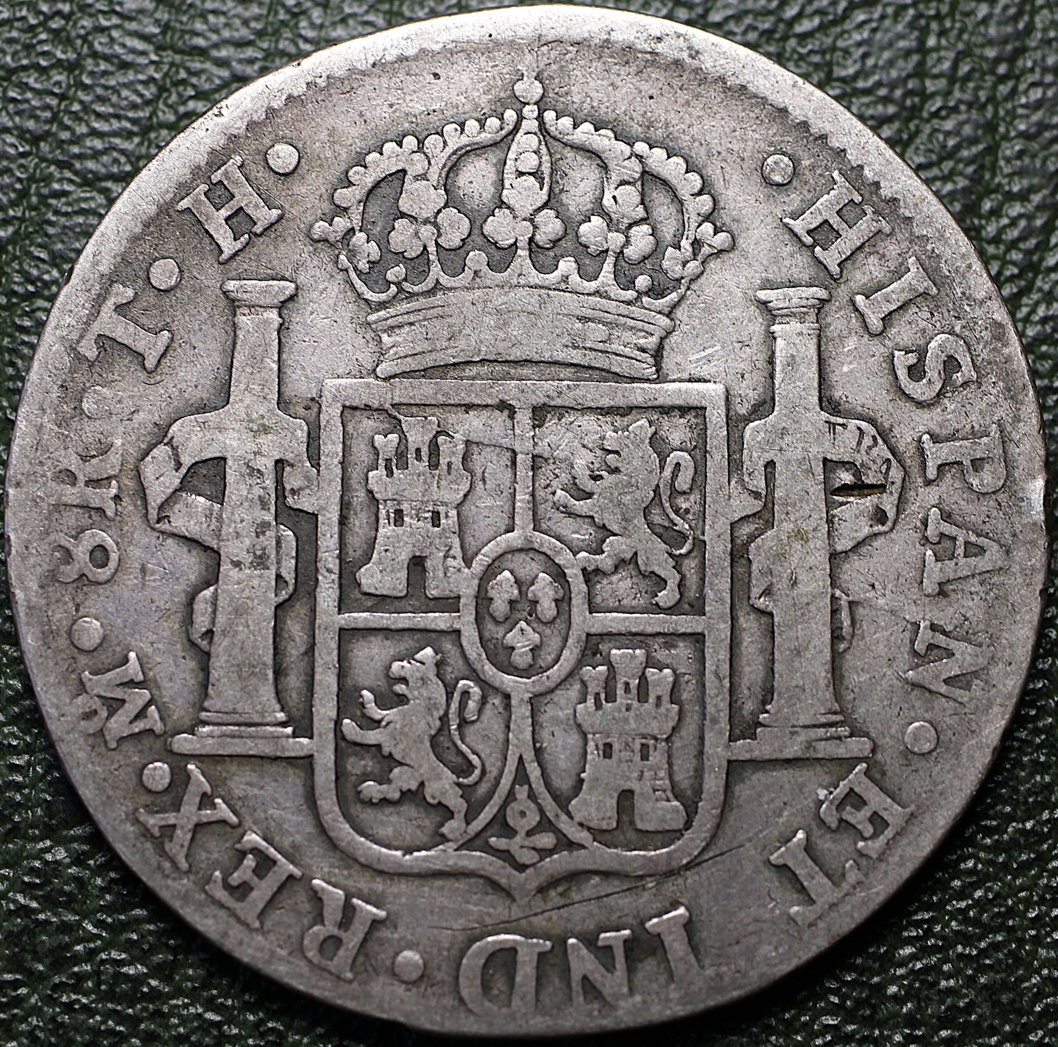 Nueva España 8 Reales 1808 Mo - Carlos IV - Plata - Ensayadores T.H