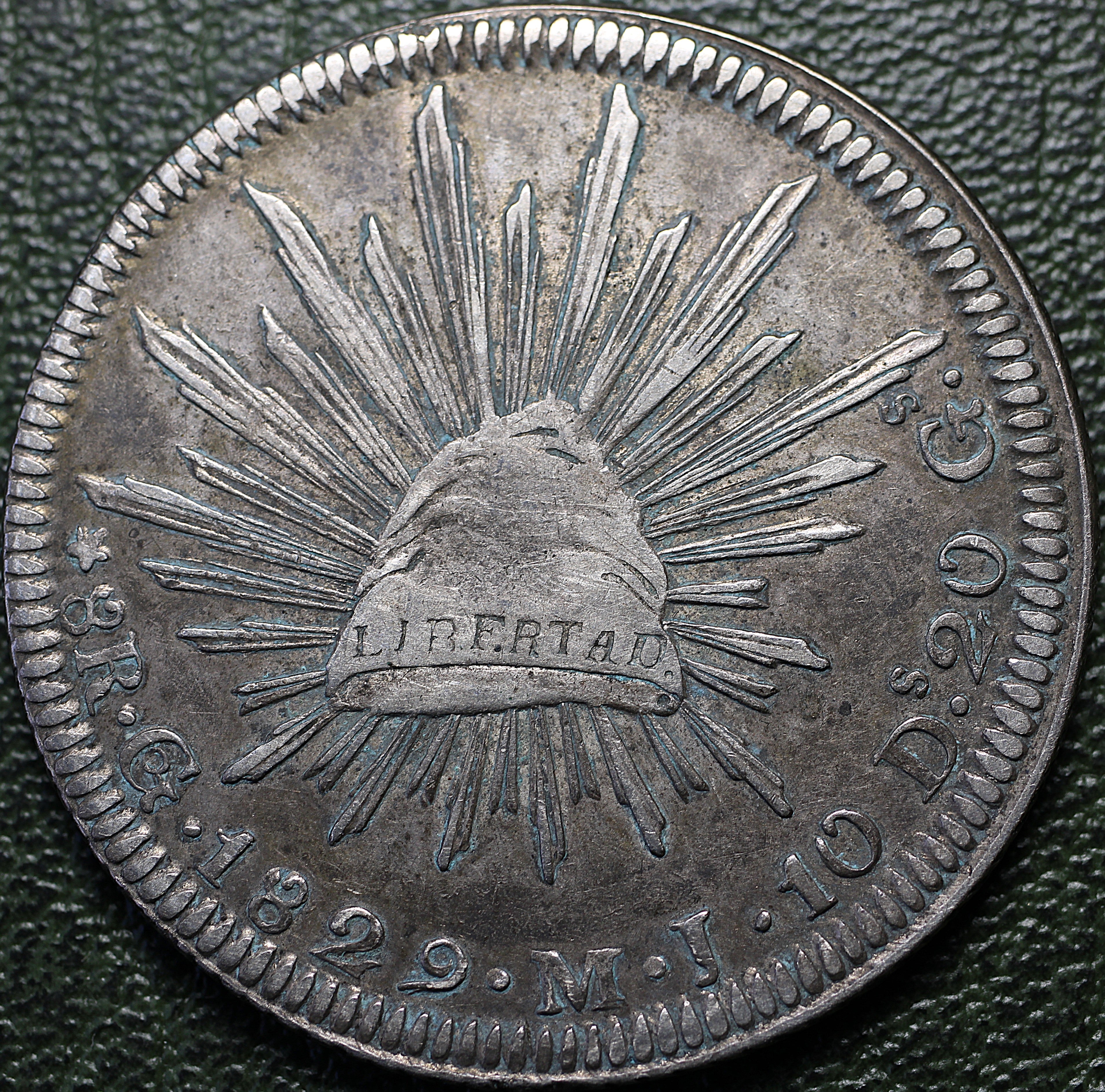 México 8 Reales 1829 Go MJ - Resplandor (Ex-Bob "Swamperbob" Gurney)