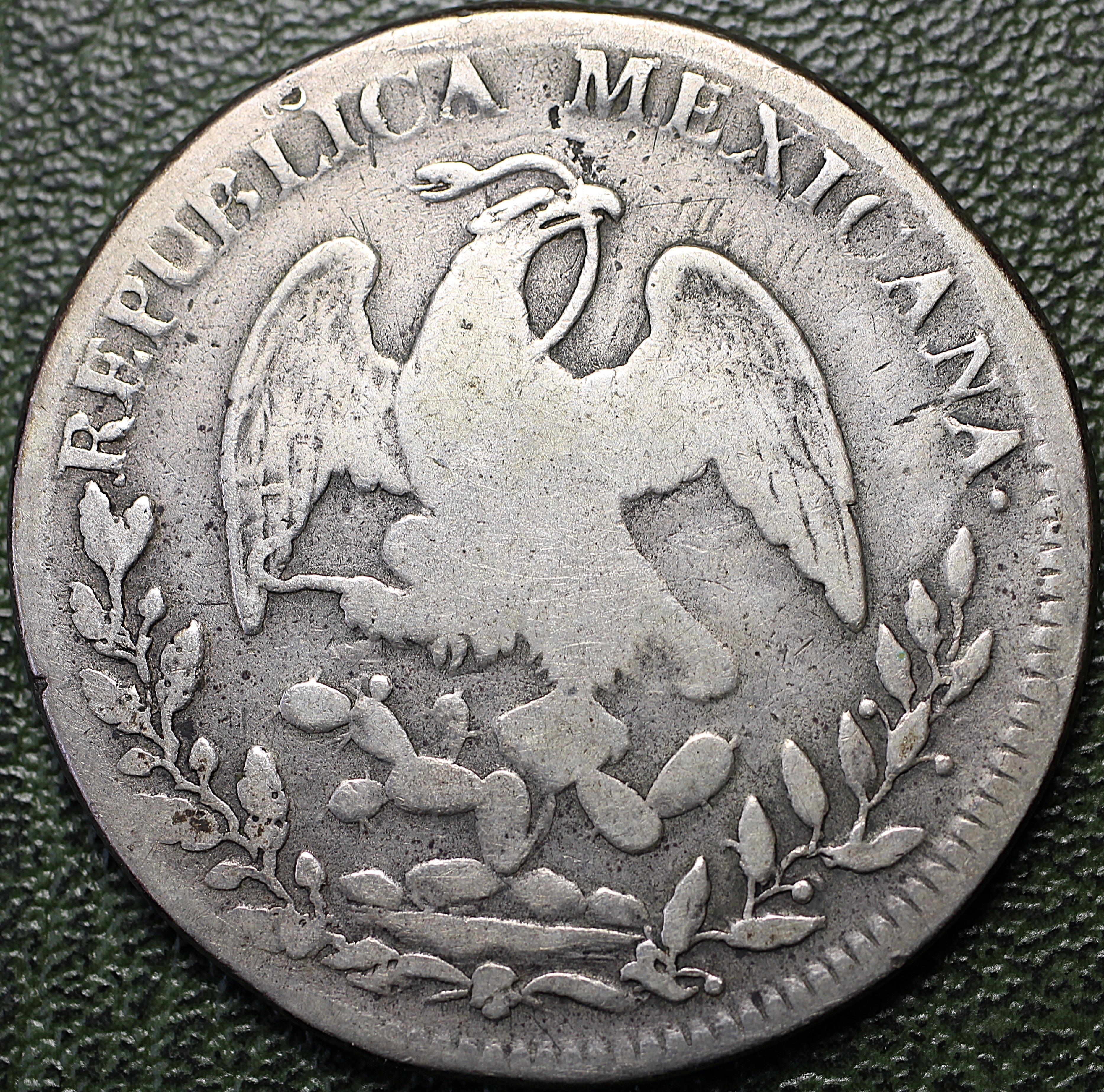 México 8 Reales 1828 Pi JS - (Ex-Bob "Swamperbob" Gurney)