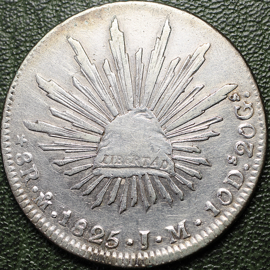 México 8 Reales 1825 Mo JM - (Ex-Bob "Swamperbob" Gurney)