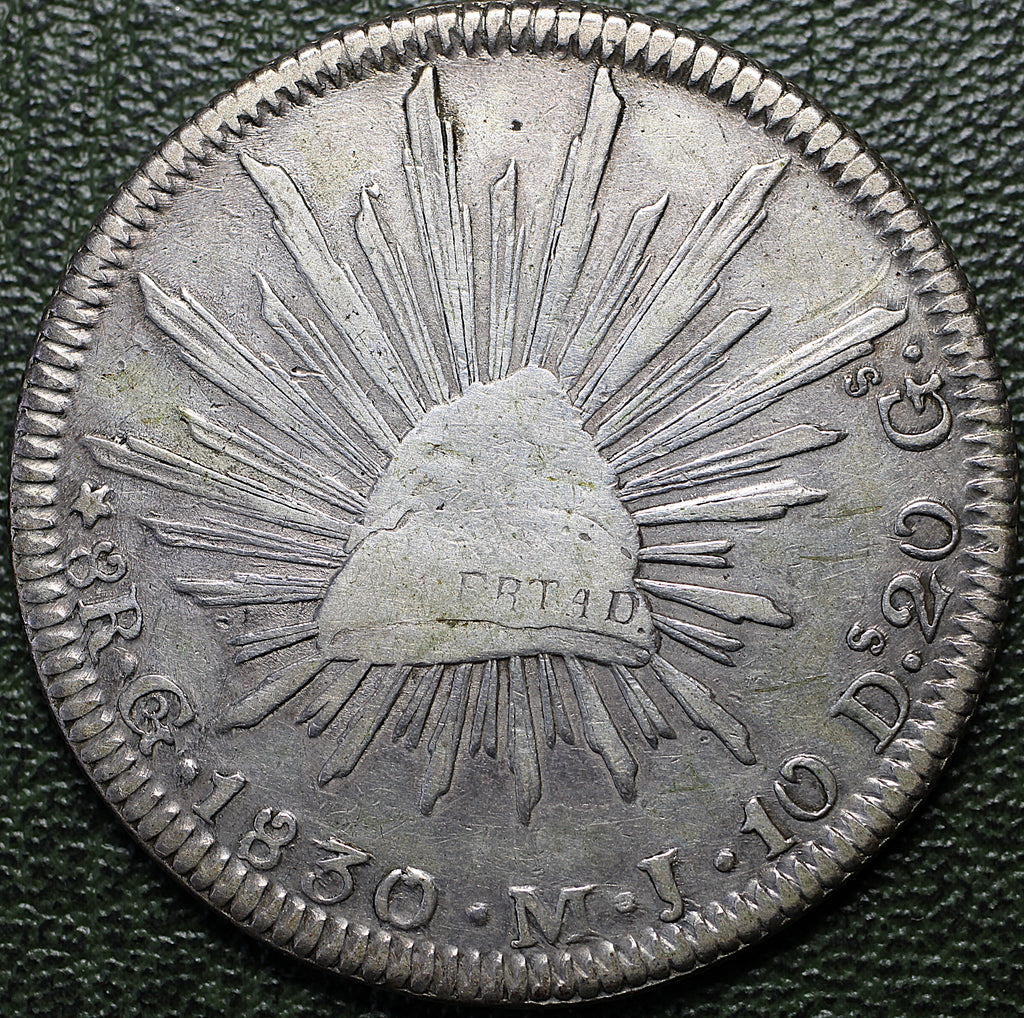 México 8 Reales 1830 Go MJ - (Ex-Bob "Swamperbob" Gurney)