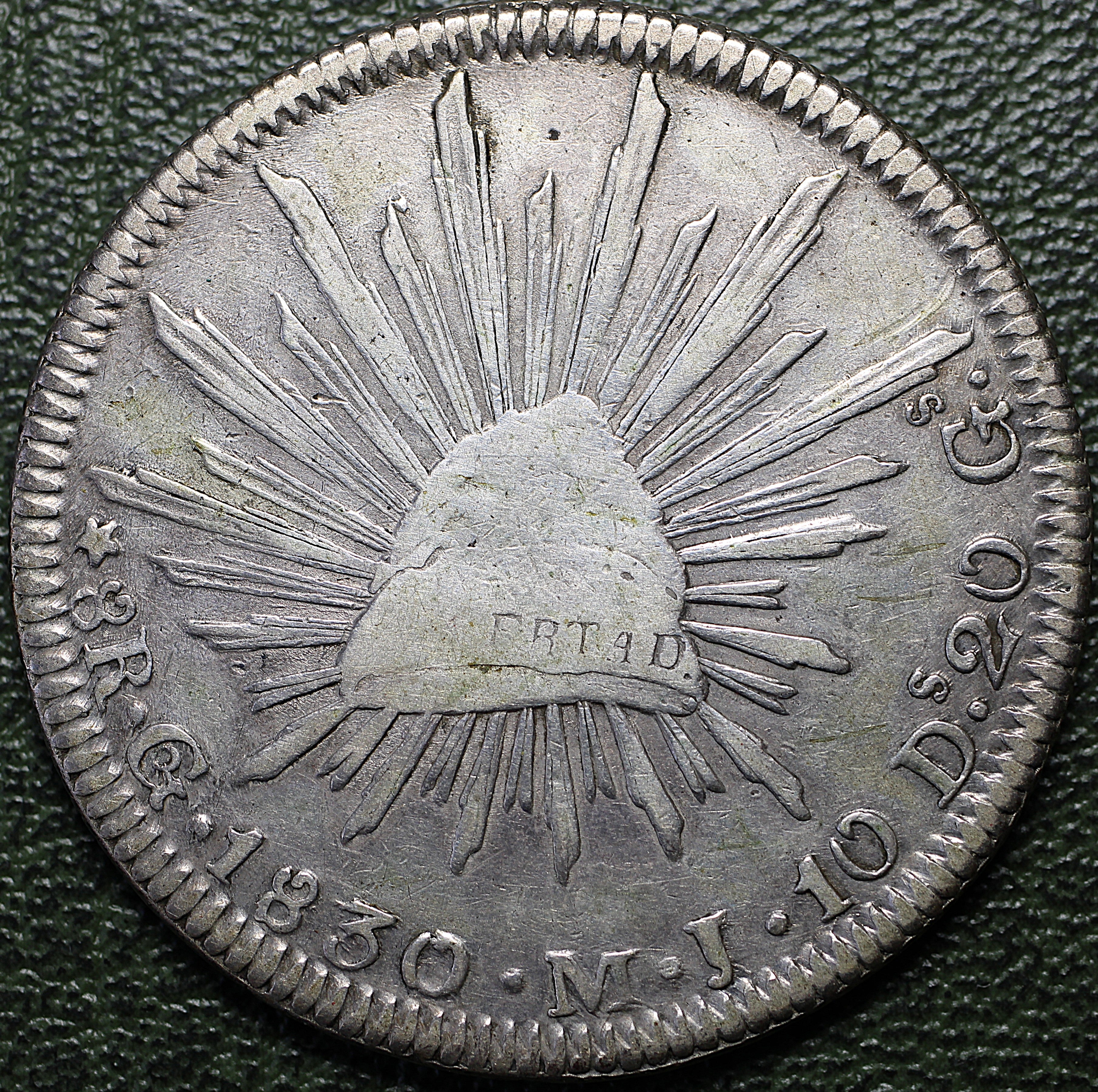 México 8 Reales 1830 Go MJ - (Ex-Bob "Swamperbob" Gurney)