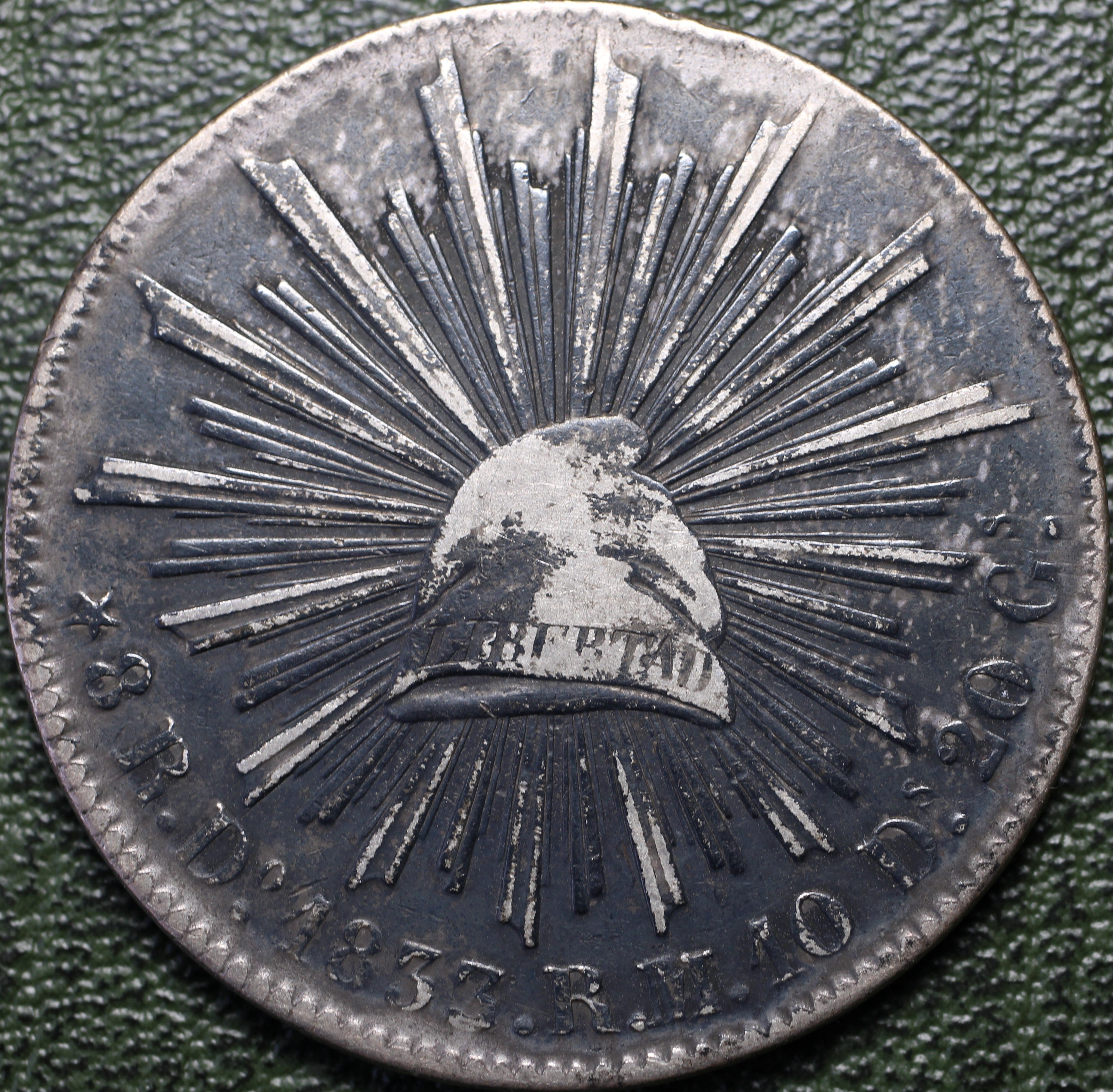 México 8 Reales 1833/2 Do RM/L -(Ex-Bob "Swamperbob" Gurney)