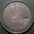 México 1 Peso 1898 Mo AM - Con Resellos Chinos