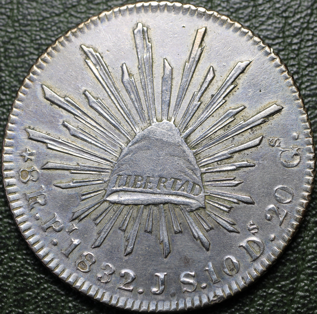 México 8 Reales 1832 Pi JS - (Ex-Bob "Swamperbob" Gurney)