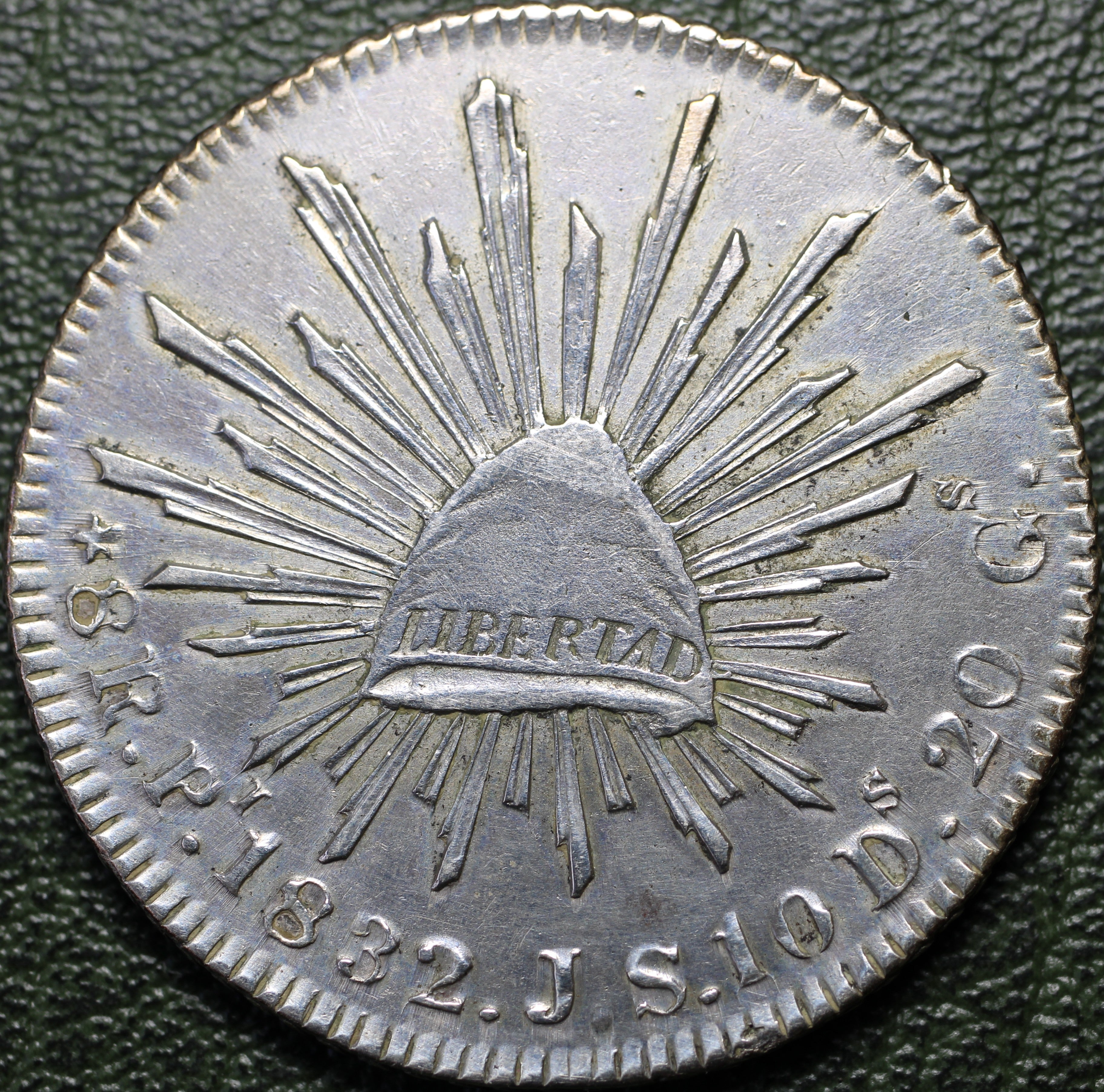 México 8 Reales 1832 Pi JS - (Ex-Bob "Swamperbob" Gurney)