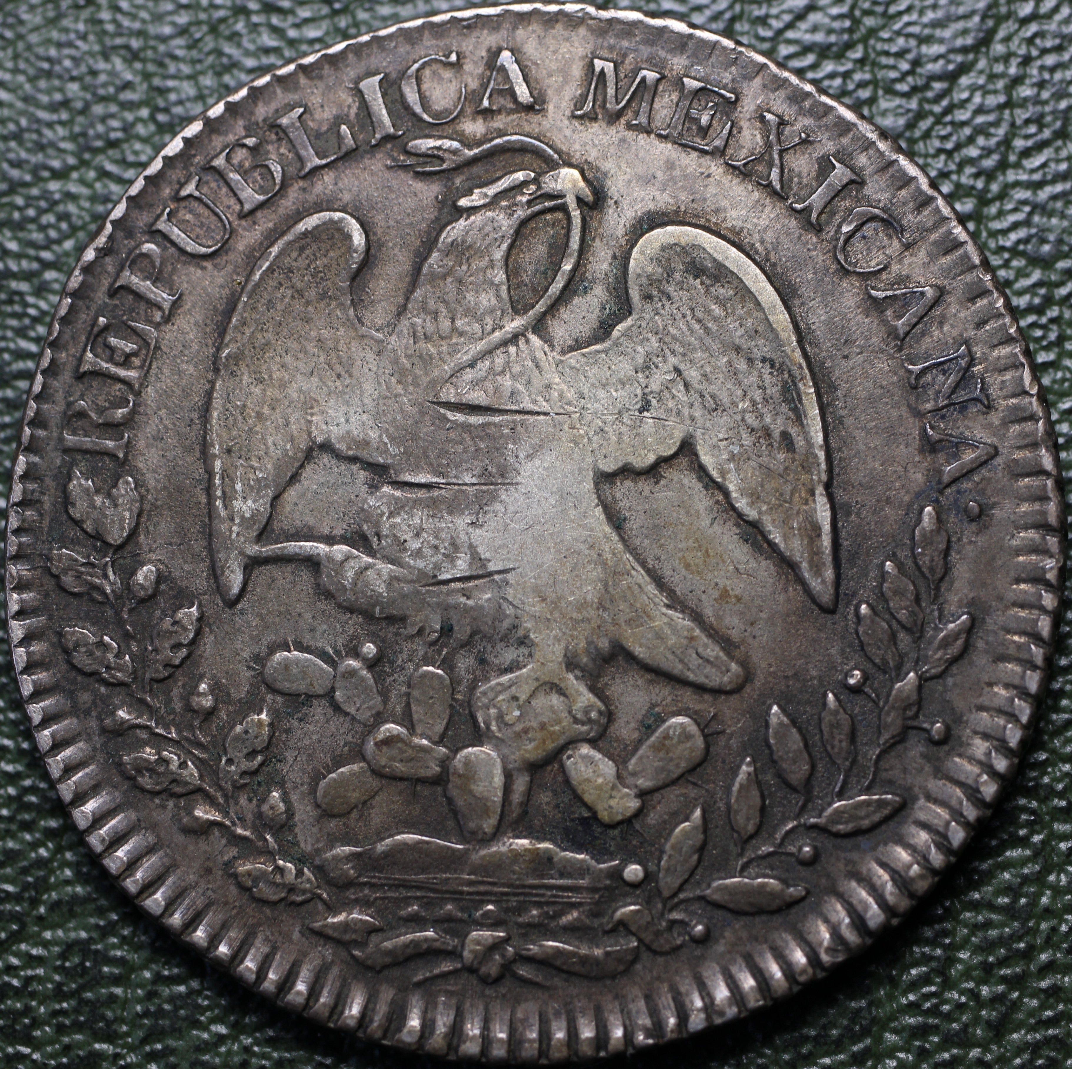 México 8 Reales 1835 Pi JS - (Ex-Bob "Swamperbob" Gurney)