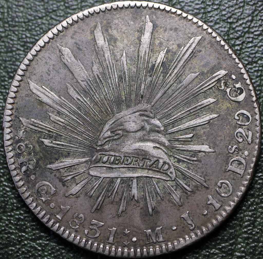 México 8 Reales 1831 Go MJ - (Ex-Bob "Swamperbob" Gurney)