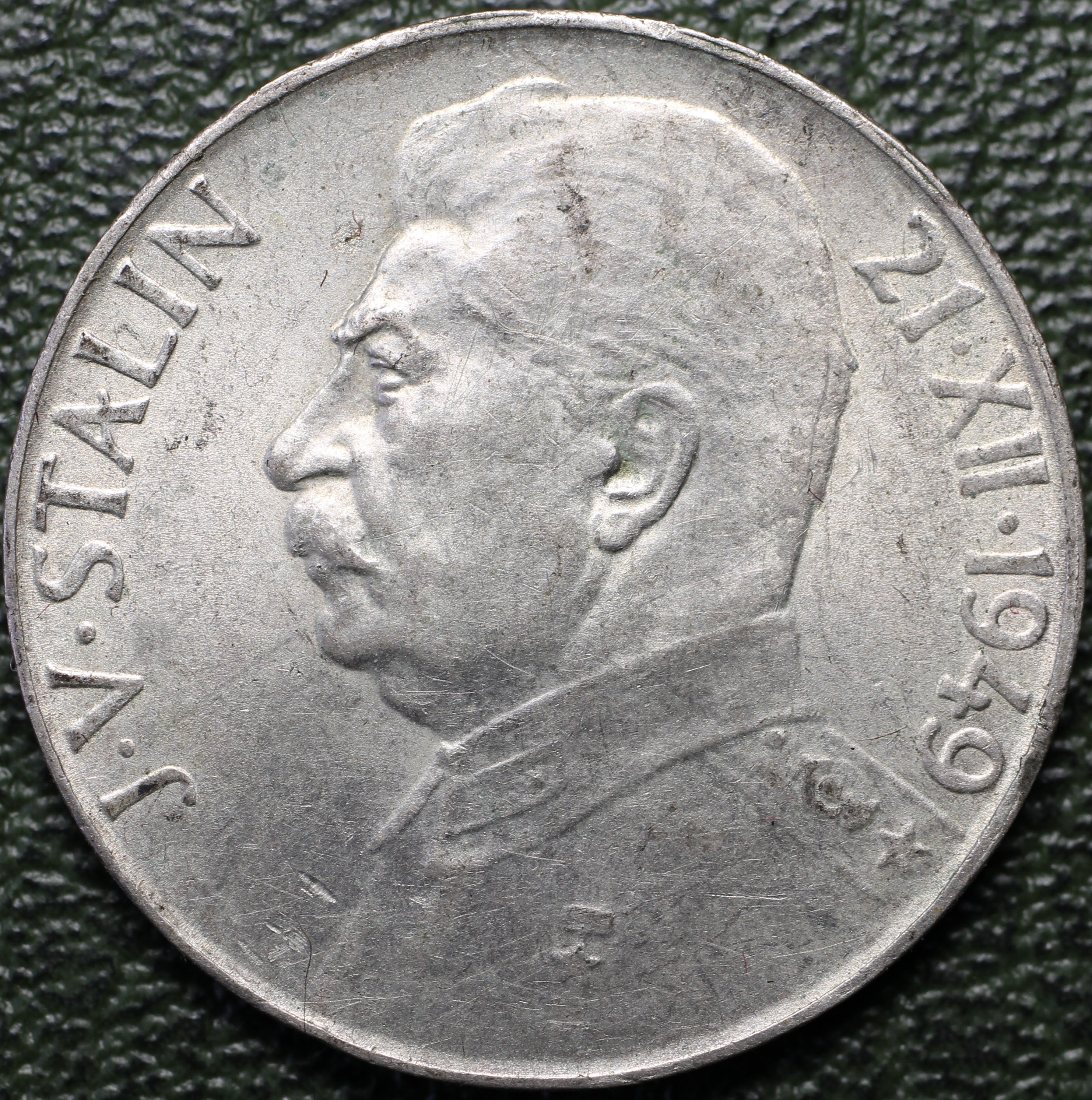 Checoslovaquia 50 Korun 1949 - Iósif Stalin - Plata