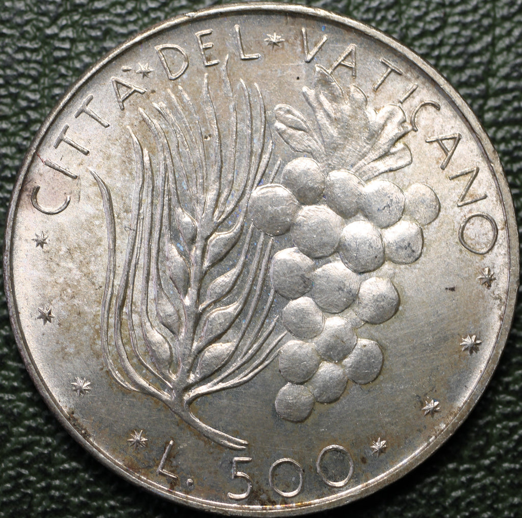 Vaticano 500 Lire 1973 - Papa Pablo VI - Plata