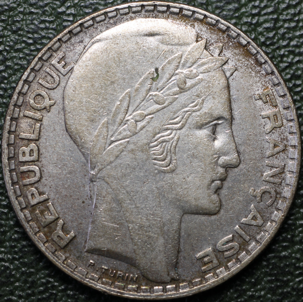 Francia 10 Francos 1929 - Tipo Turin - Plata