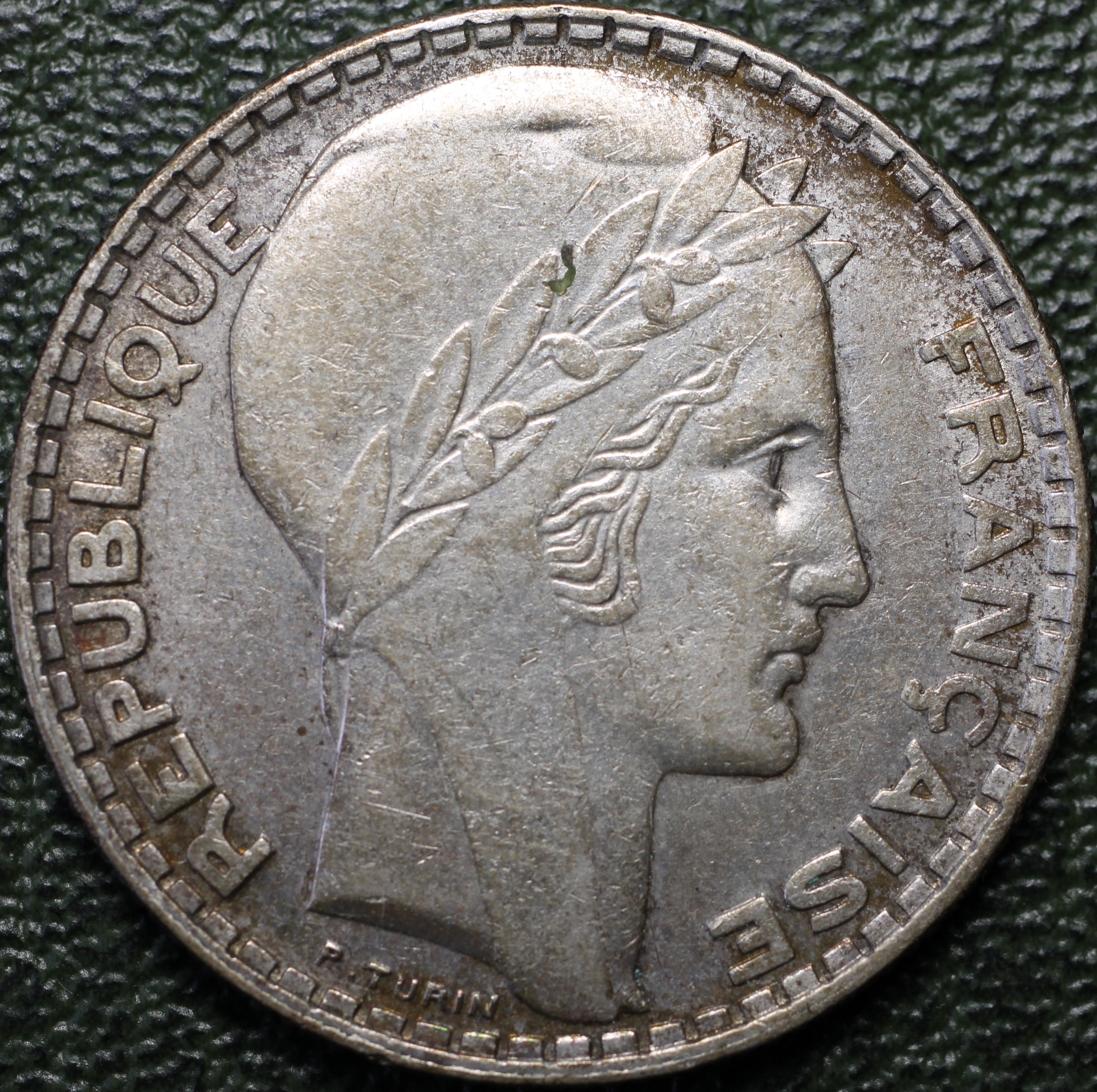 Francia 10 Francos 1929 - Tipo Turin - Plata