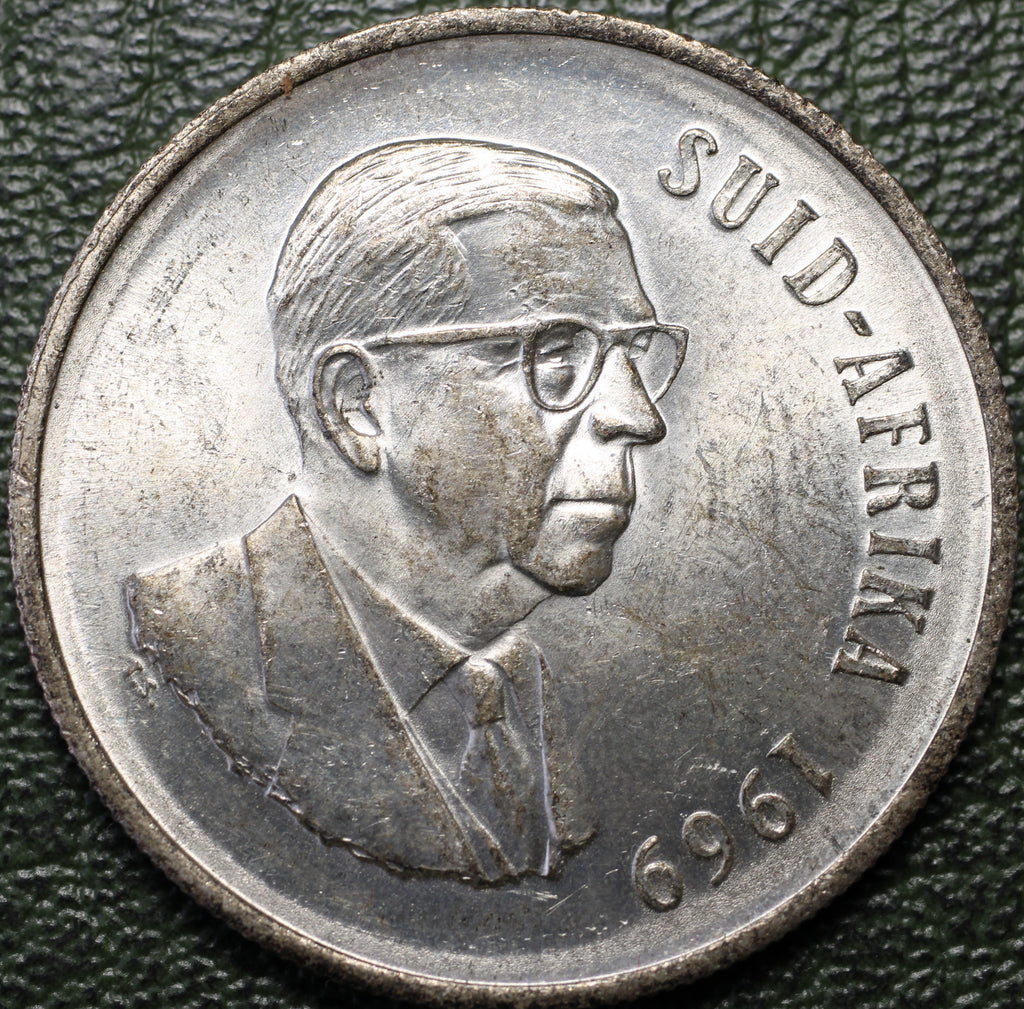 Sudáfrica 1 Rand 1969 - Dr. T.E. Dönges (Afrikáans) - Plata
