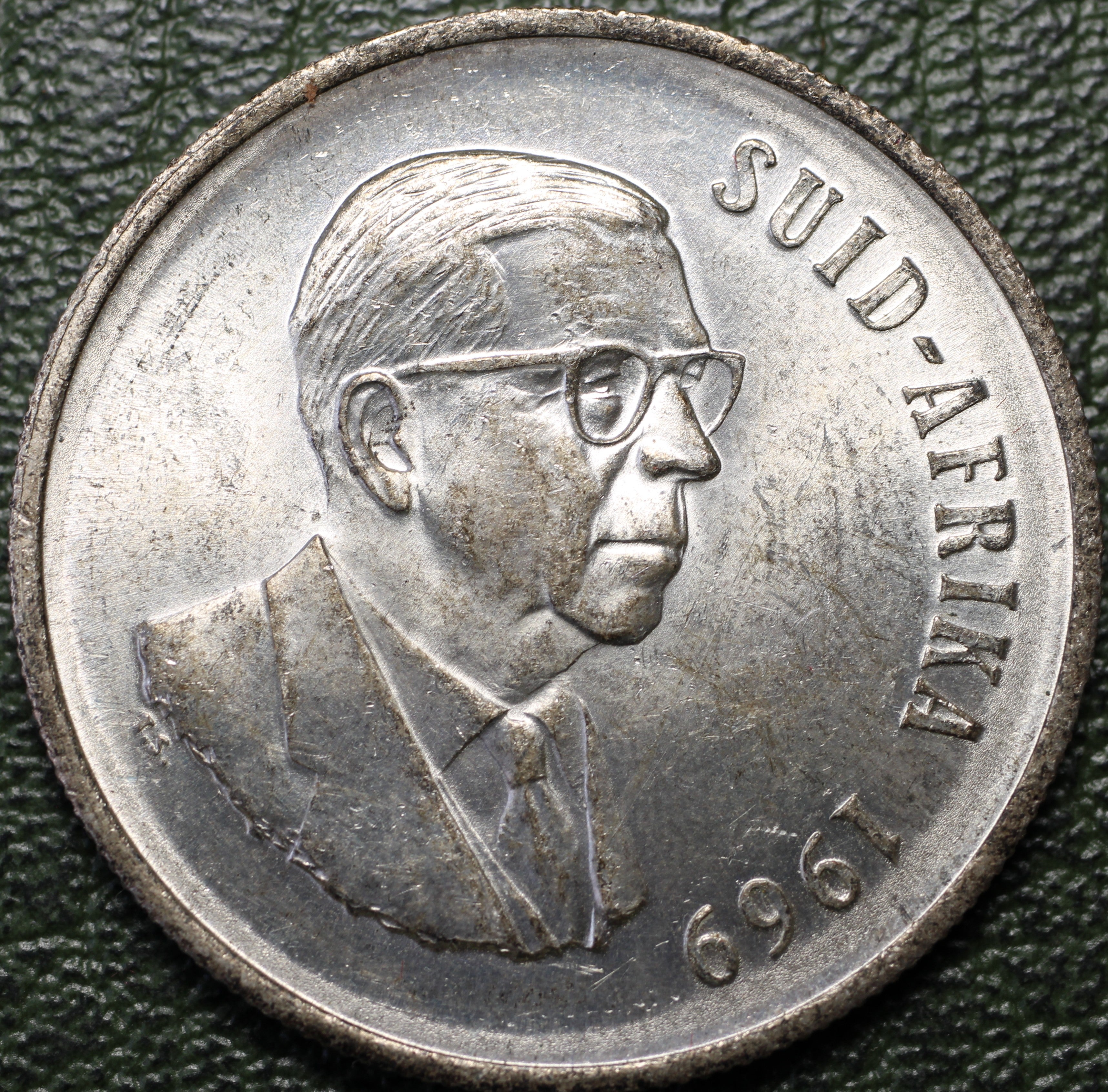 Sudáfrica 1 Rand 1969 - Dr. T.E. Dönges (Afrikáans) - Plata