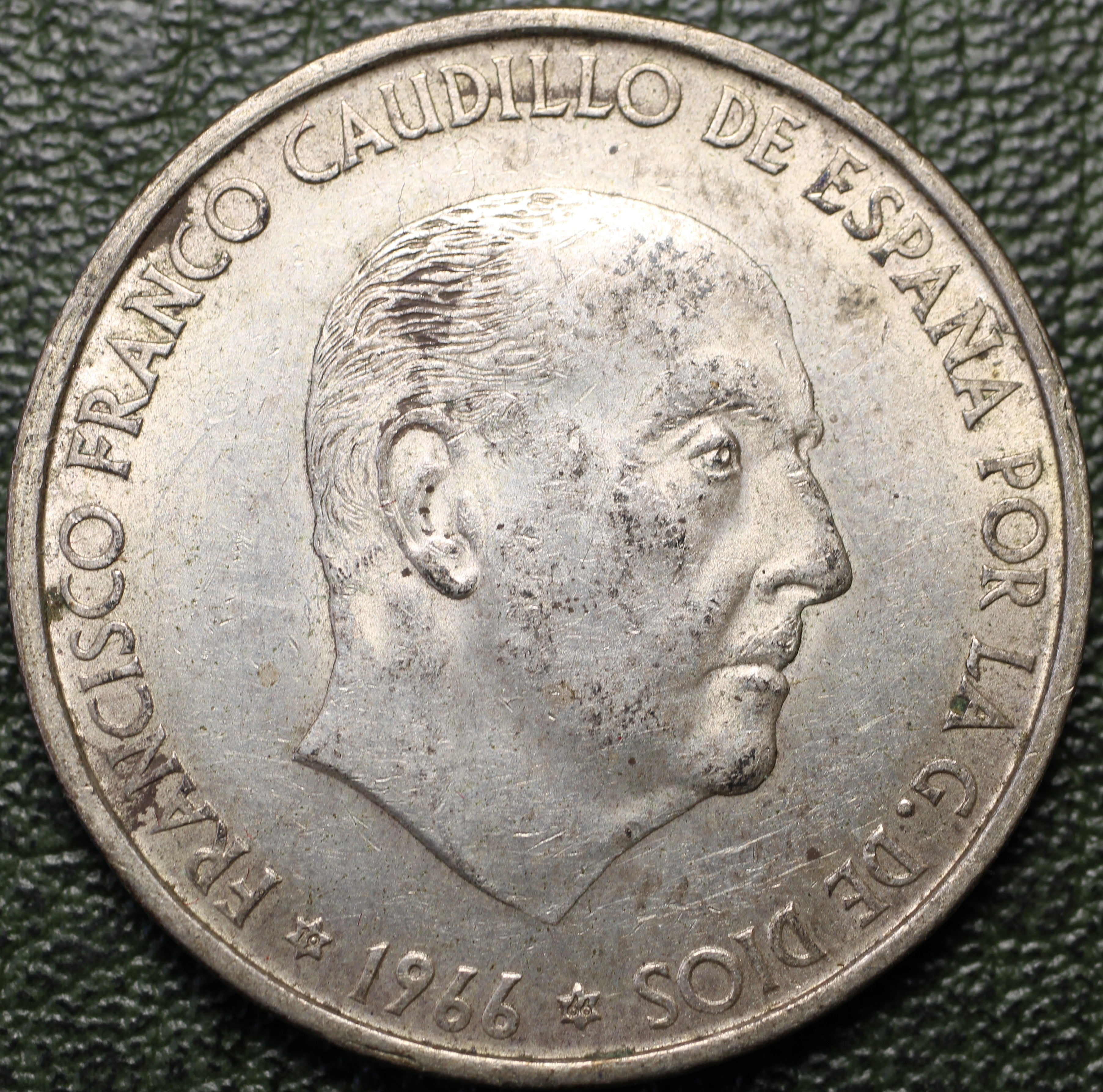España 100 Pesetas 1966 - Francisco Franco - Plata