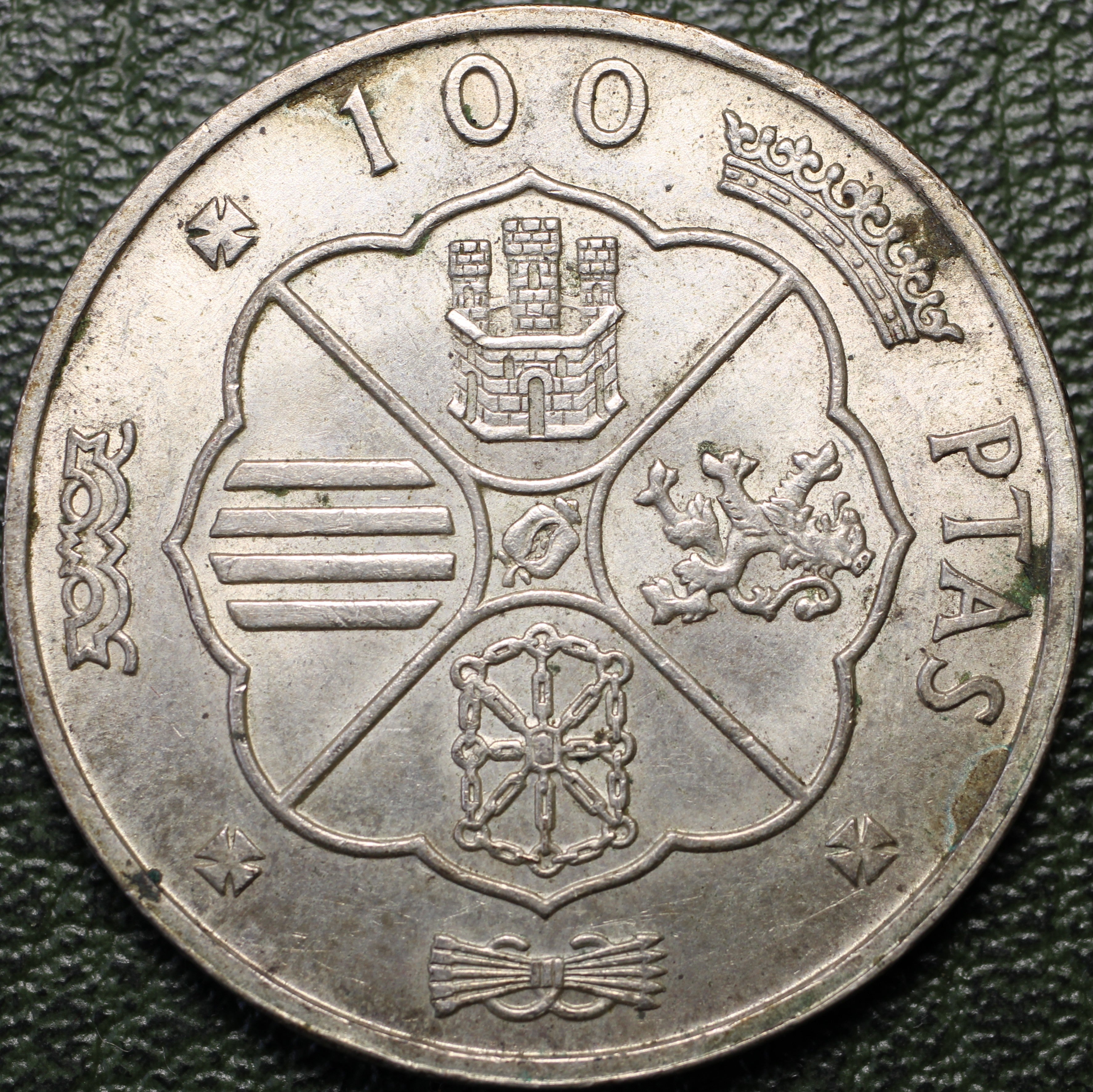 España 100 Pesetas 1966 - Francisco Franco - Plata