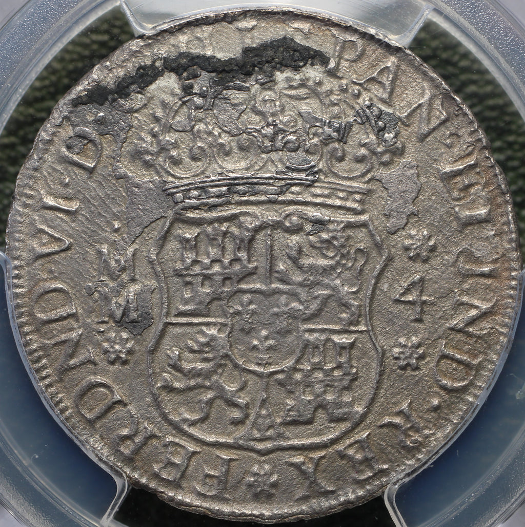 México 4 Reales 1760 Mo MM - Naufragio (PCGS XF)