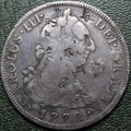 México 8 Reales 1772 Mo FM - Primer Año Busto (Chopmarked)