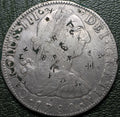 México 8 Reales 1780 Mo FF - Carlos III (Chopmarked)