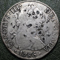 México 8 Reales 1786 Mo FM - Carlos III (Chopmarked)