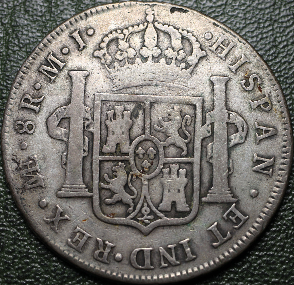 Bolivia 8 Reales 1777 Potosí PR - Carlos III (Chopmarked)