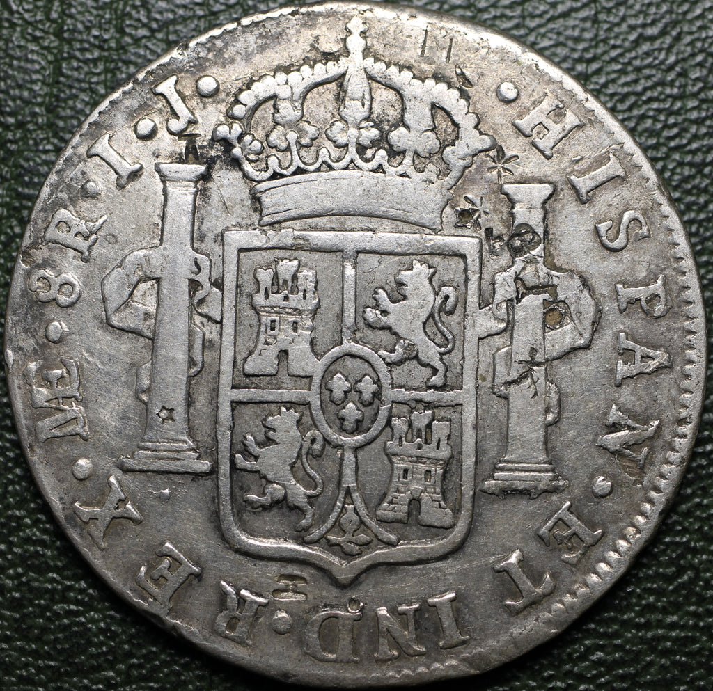 Perú 8 Reales 1789 Lima IJ - Carlos III (Chopmarked)