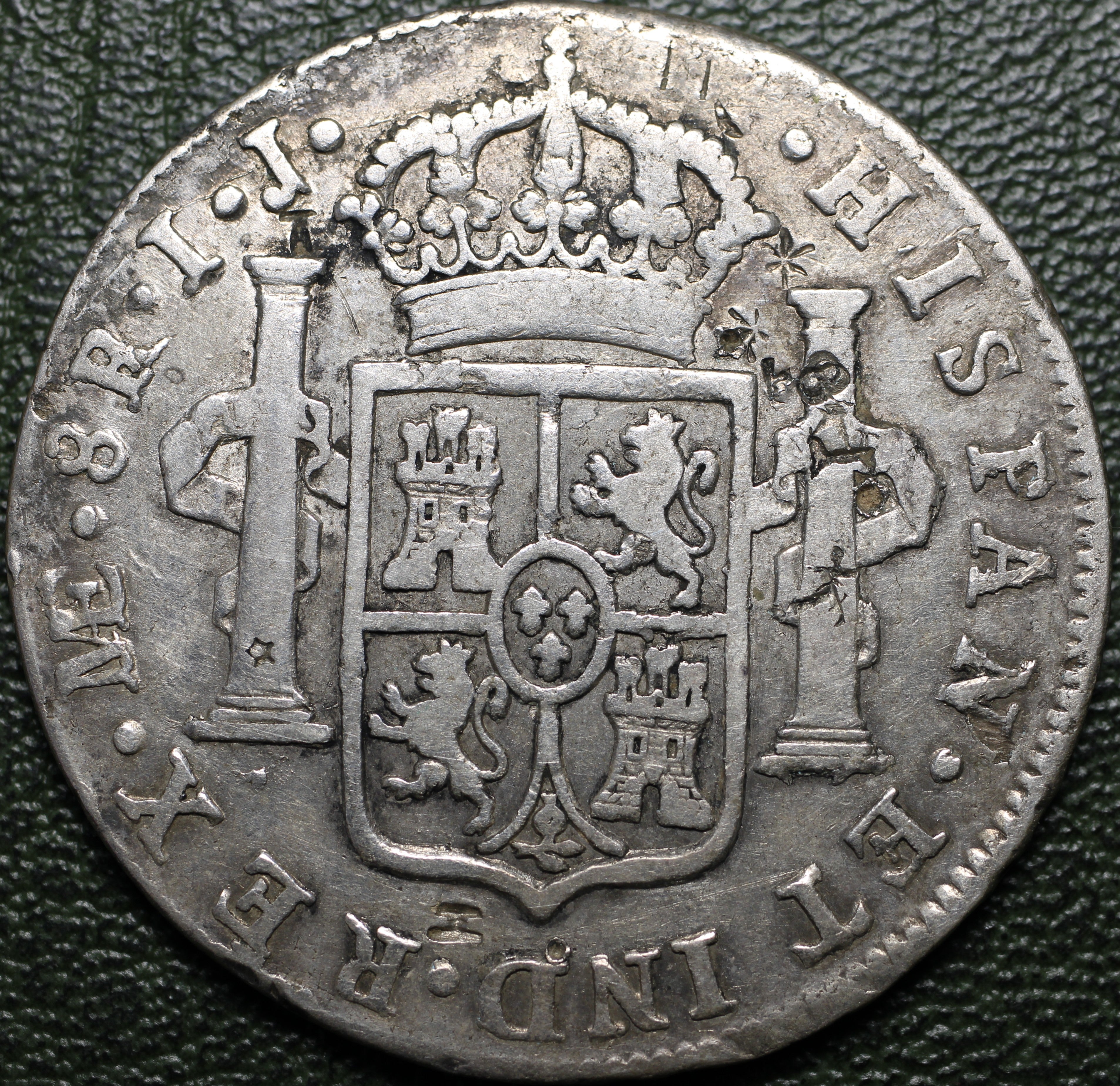 Perú 8 Reales 1789 Lima IJ - Carlos III (Chopmarked)
