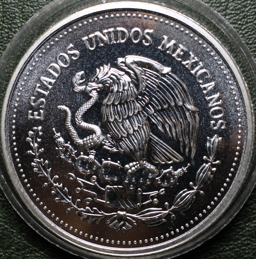 México $200 Pesos 1986 Mundial Futbol - 2 Oz Plata