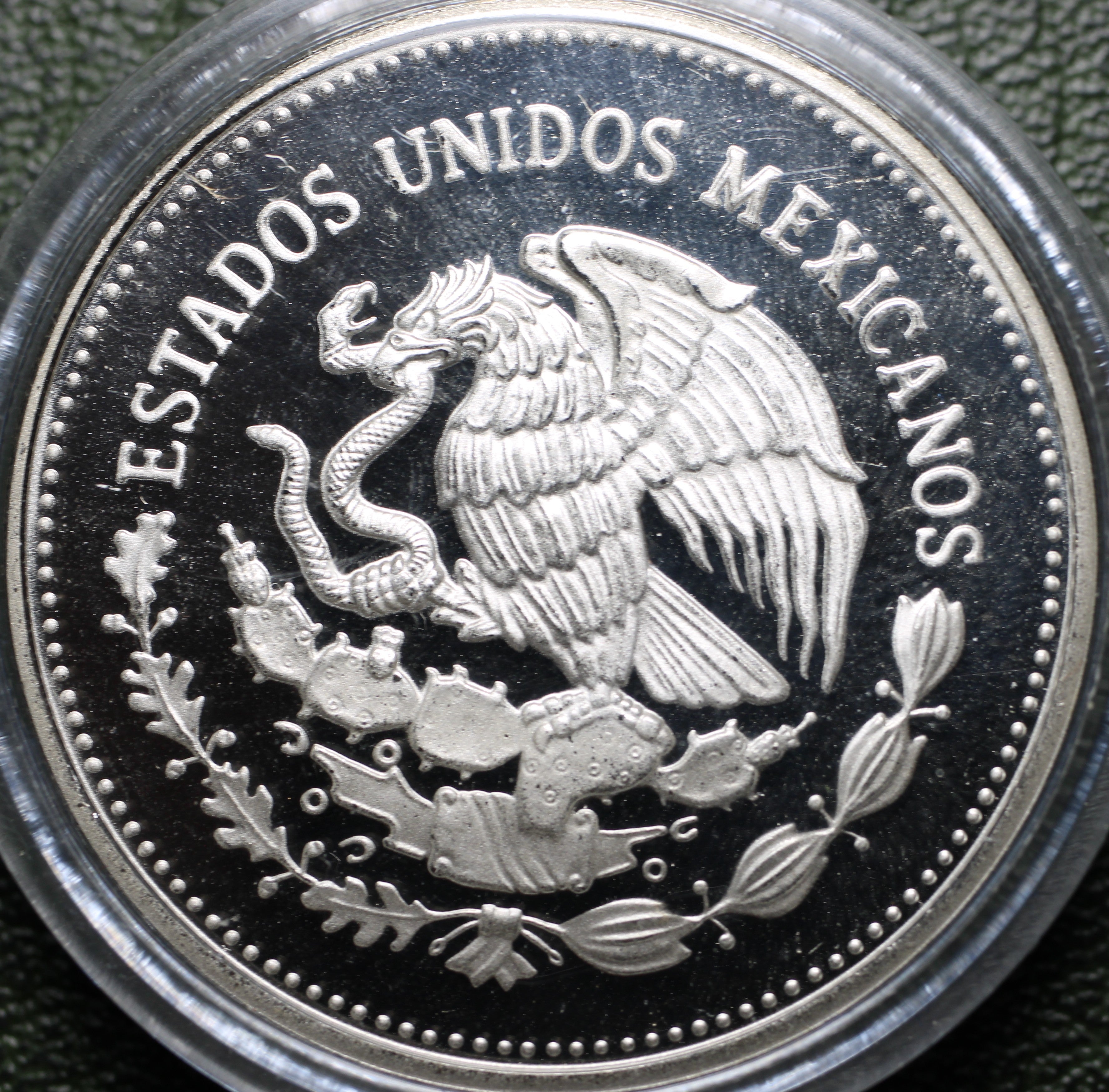 México $100 Pesos 1986 Mundial Futbol - 1 Oz Plata (Proof)