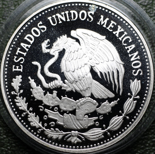 $50 Pesos 1986 Mundial Fútbol 1/2 Oz Plata Proof