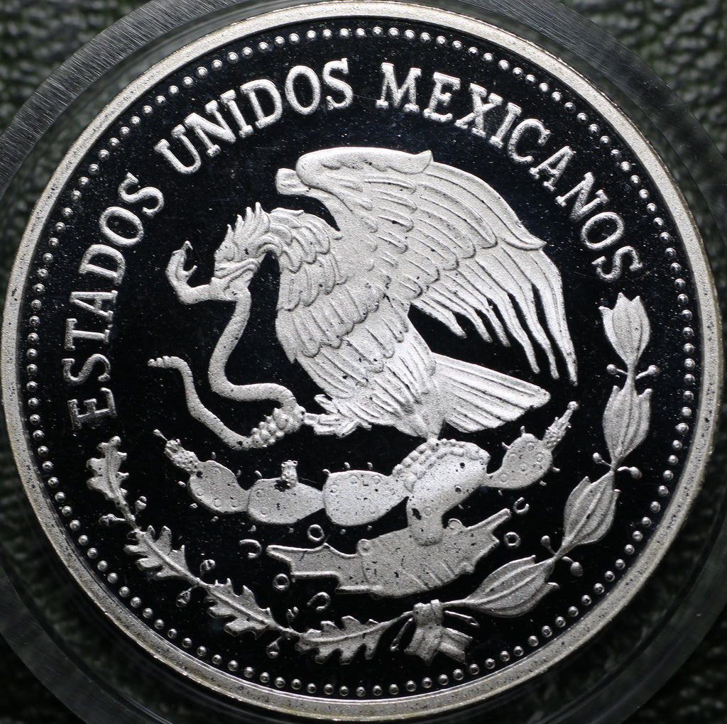 $25 Pesos 1986 Mundial Fútbol Plata Proof