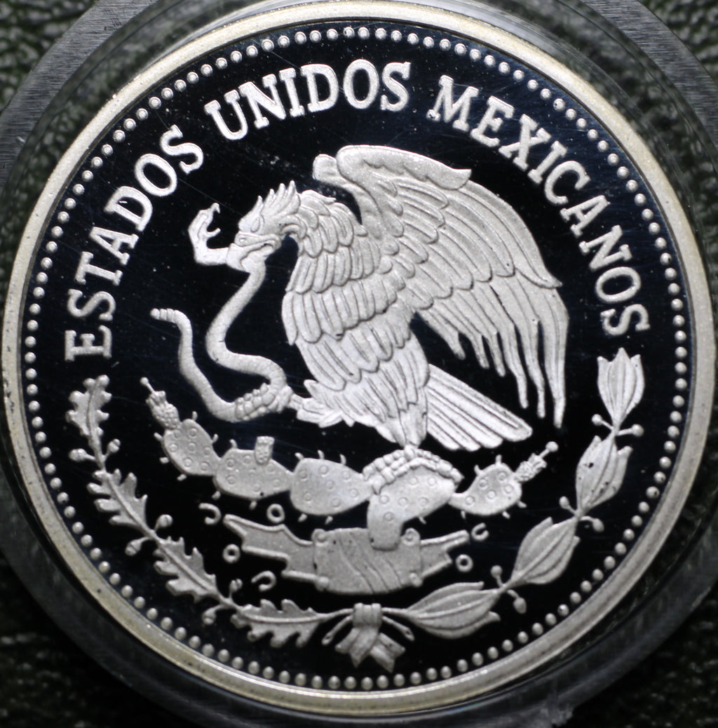 $25 Pesos 1985 Mundial Fútbol Plata Proof