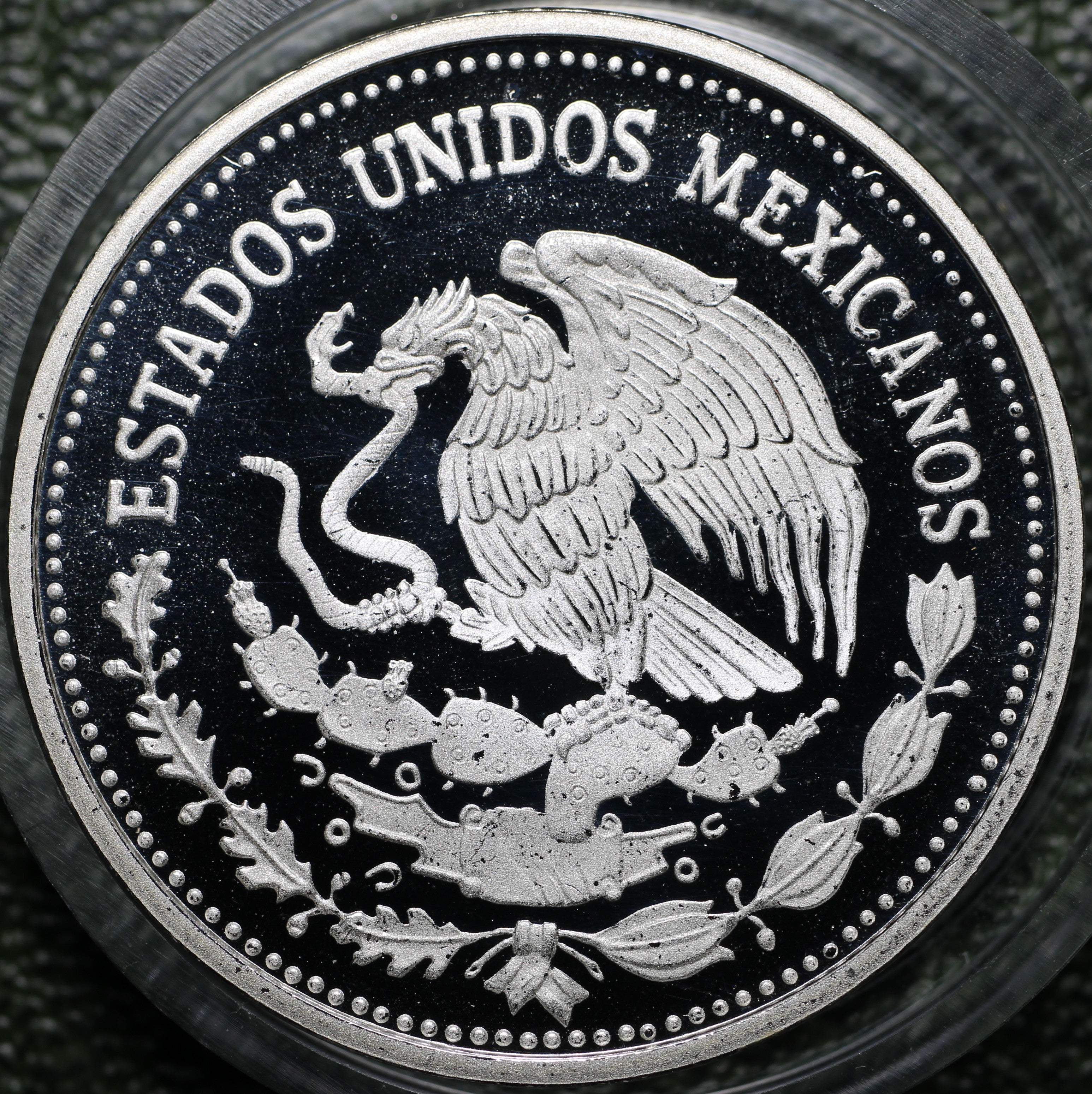 $25 Pesos 1985 Mundial Fútbol Plata Proof