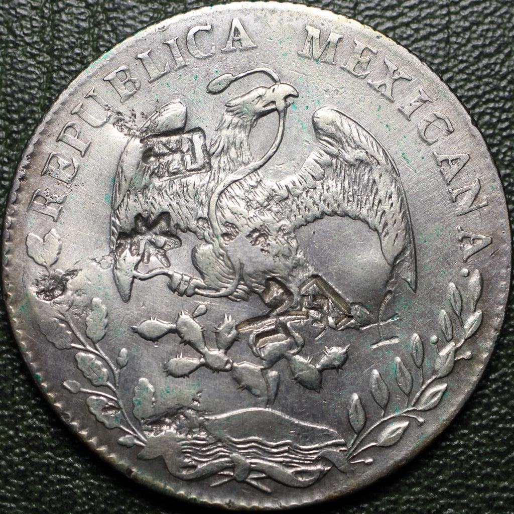 México Plata 8 Reales 1883 Zs JS Resplandor