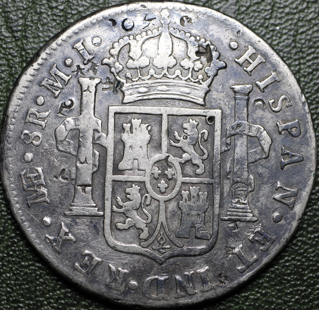 Potosí Plata 8 Reales 1786 PR Carlos III Busto