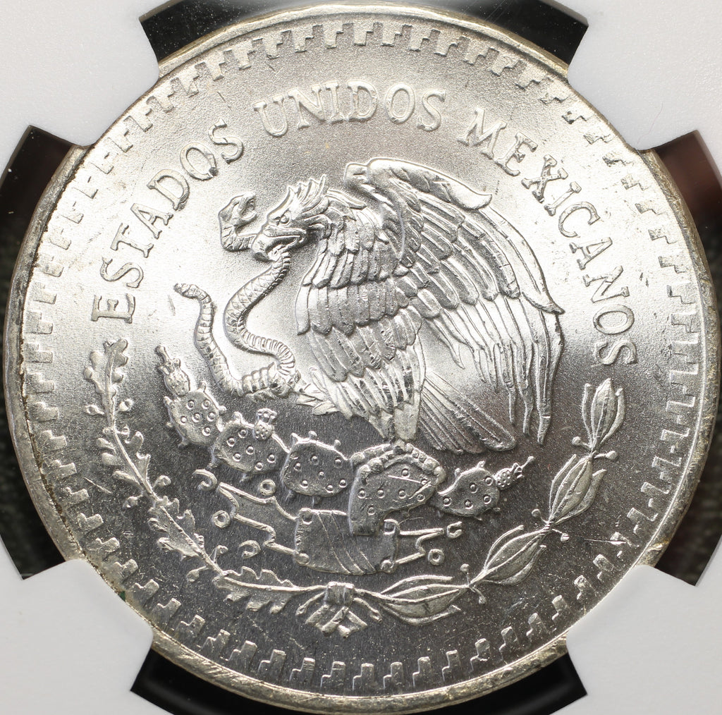 México Plata 1 Onza Libertad 1982 Mo NGC MS65