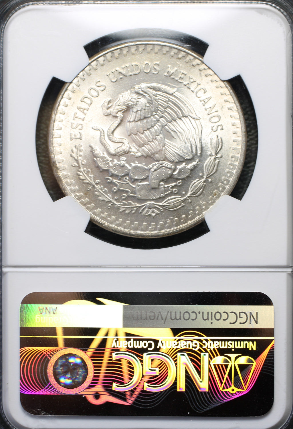 México Plata 1 Onza Libertad 1983 Mo NGC MS65