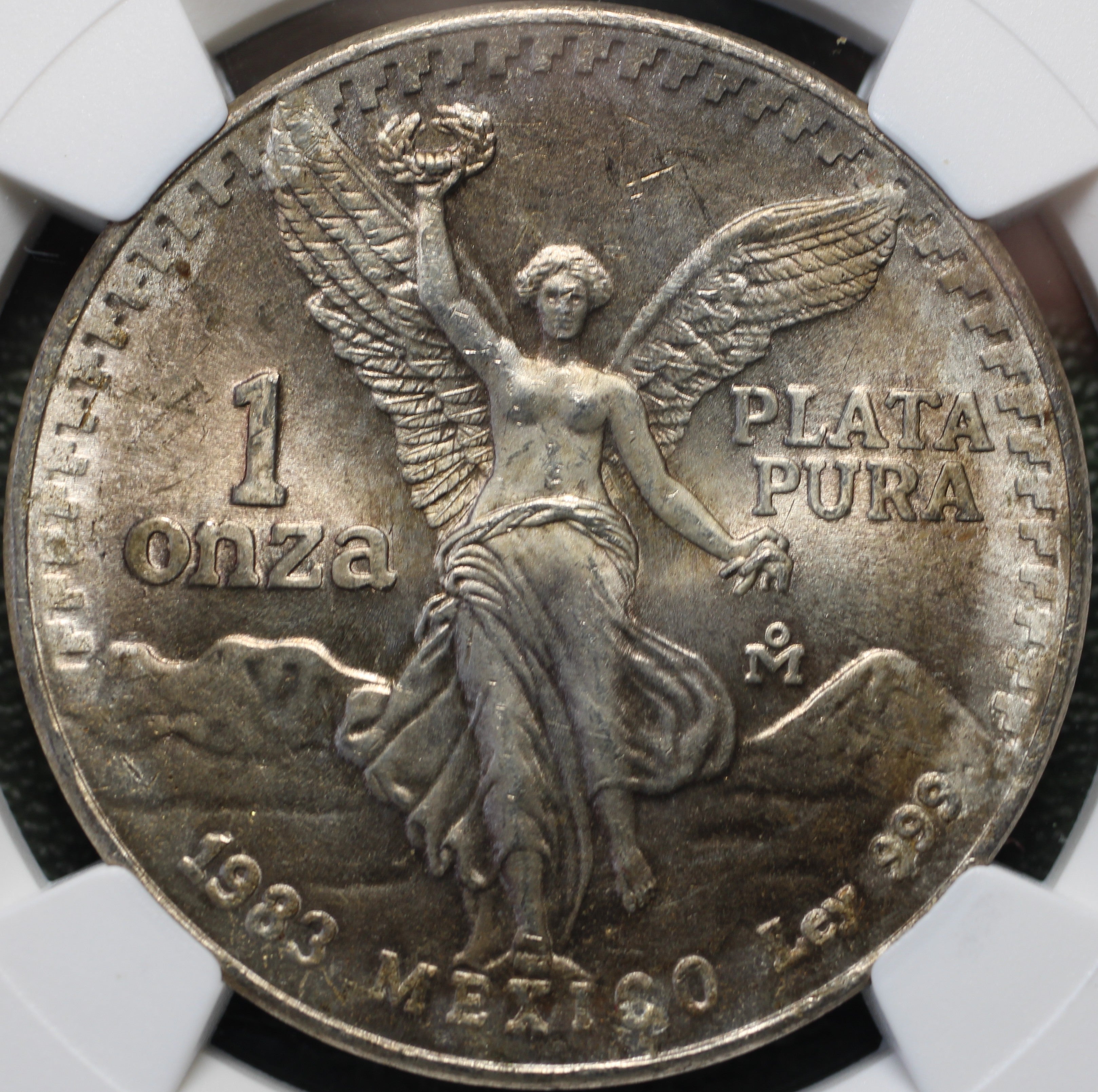 México Plata 1 Onza Libertad 1983 Mo NGC MS65