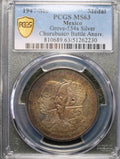 Medalla Plata 1947 Mo Batalla de Churubusco PCGS MS63