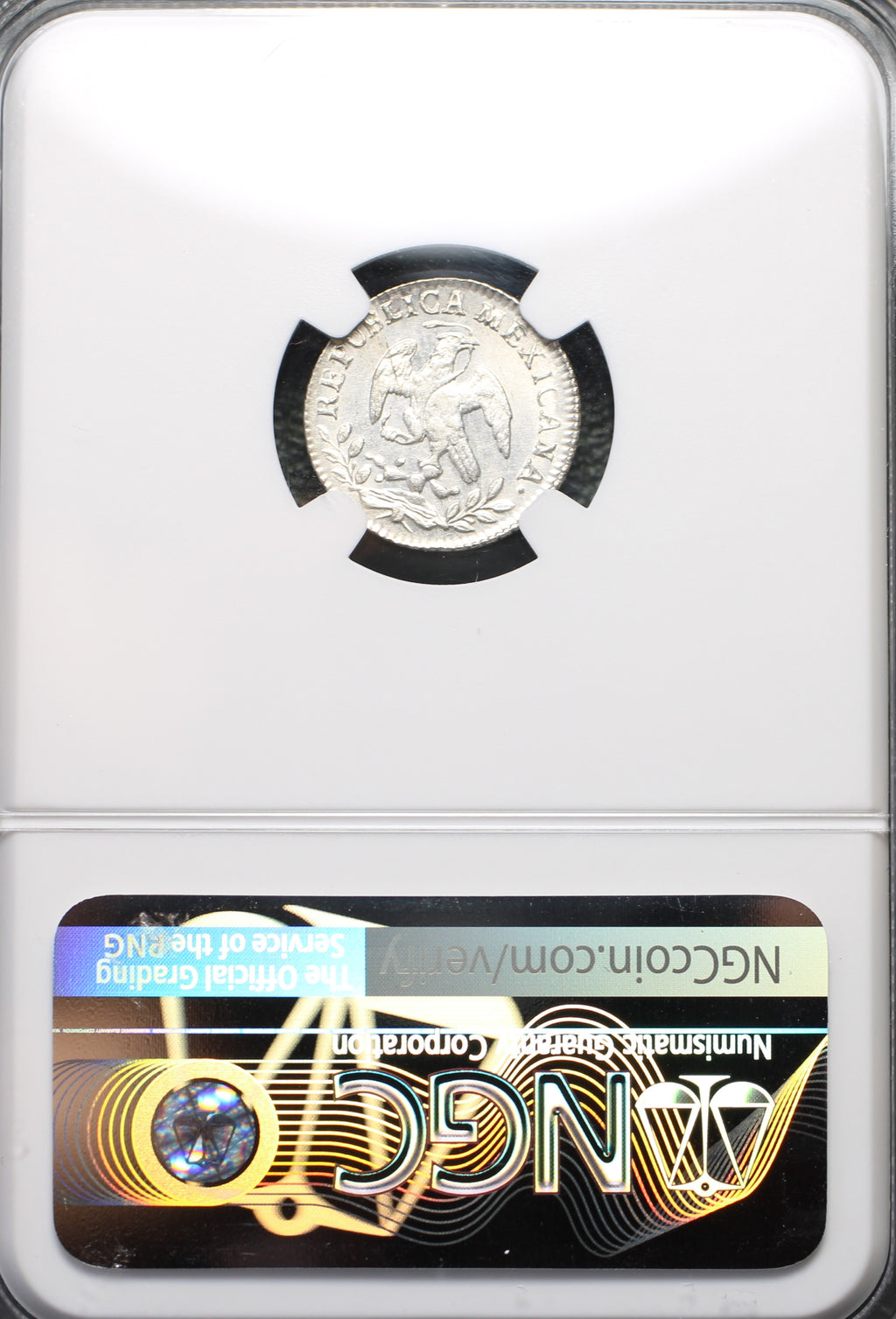 México Plata 1/2 Real 1861 Mo CH NGC MS64+