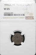 México Plata 1/2 Real 1846 GC MP Resplandor Cap