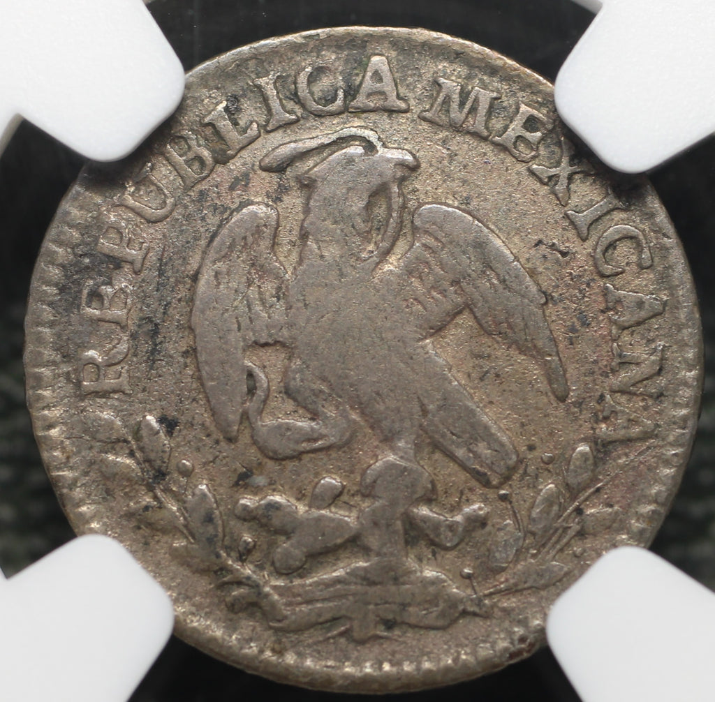 México Plata 1/2 Real 1846 GC MP Resplandor Cap