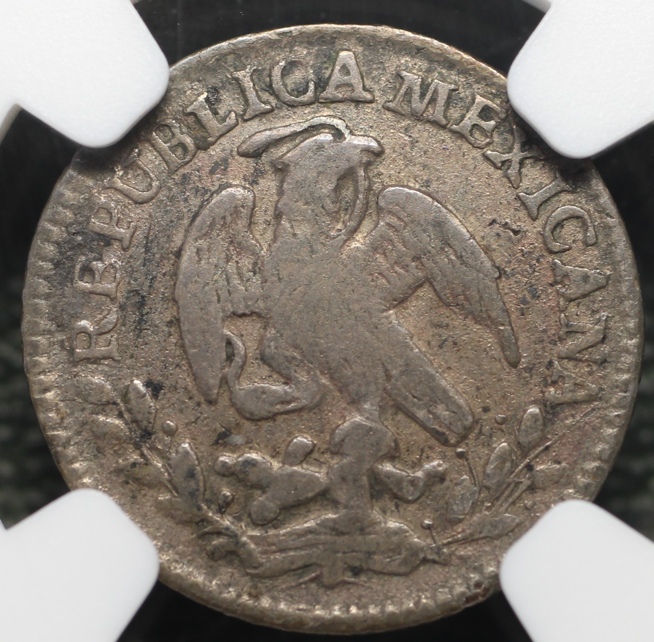 México Plata 1/2 Real 1846 GC MP Resplandor Cap