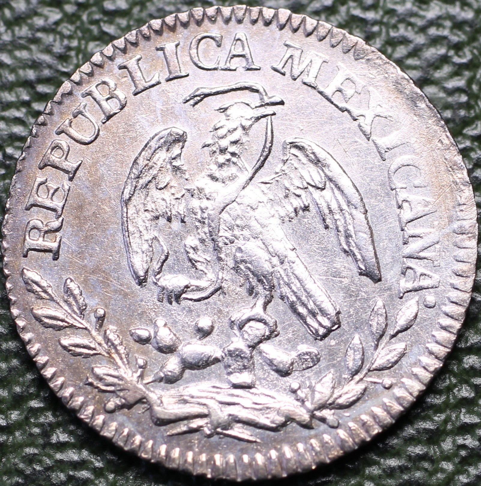 México 1/2 Real 1832 Mo ML AU-UNC Plata
