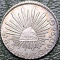 Moneda 1/2 Real 1854 Mo GC XF-AU Plata EX-MIKE DUNINGAN