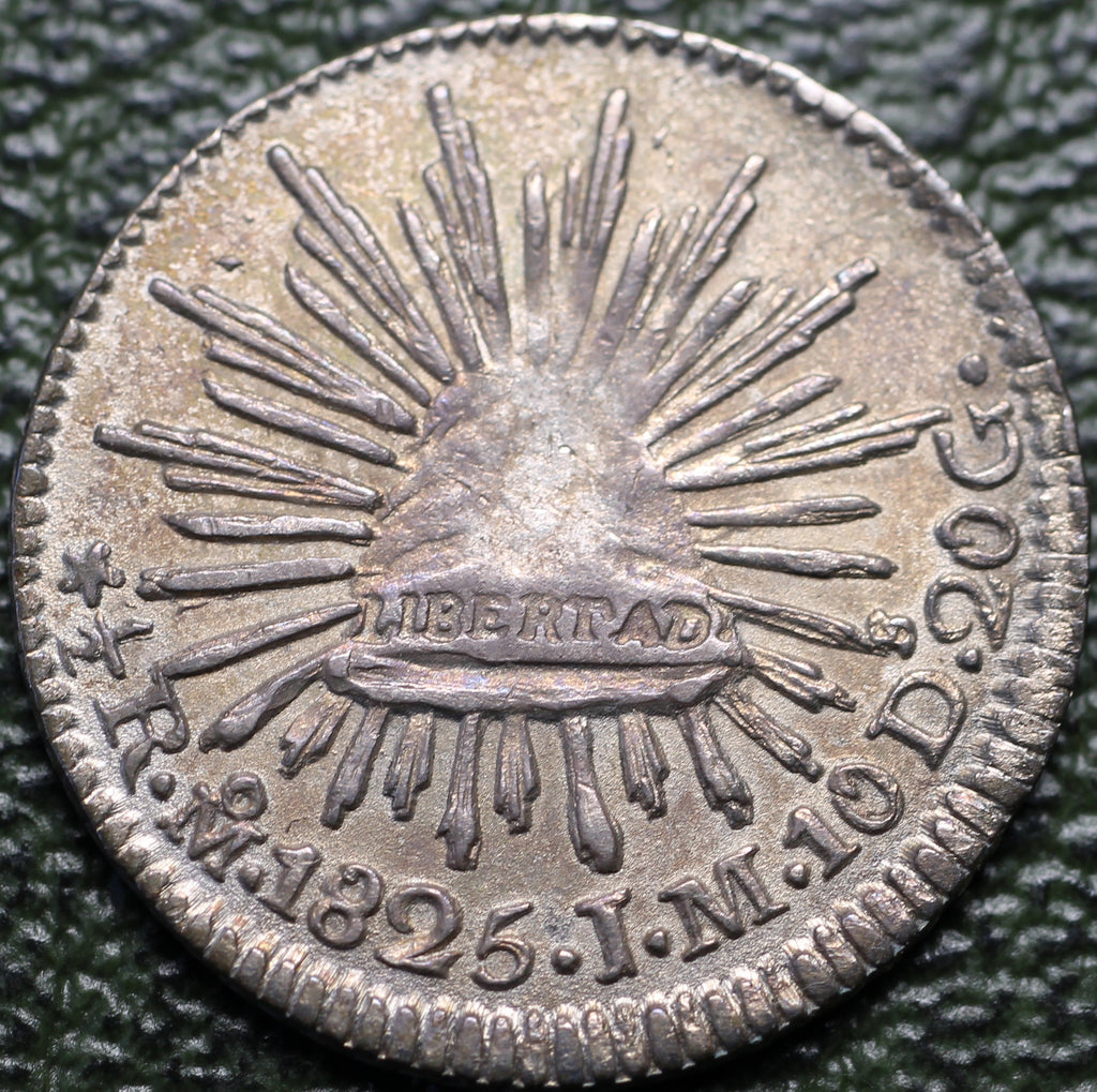 Moneda 1/2 Real 1825 Mo JM AU-UNC